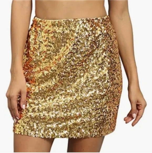 Sequin Mini Skirt - Picture 4 of 8